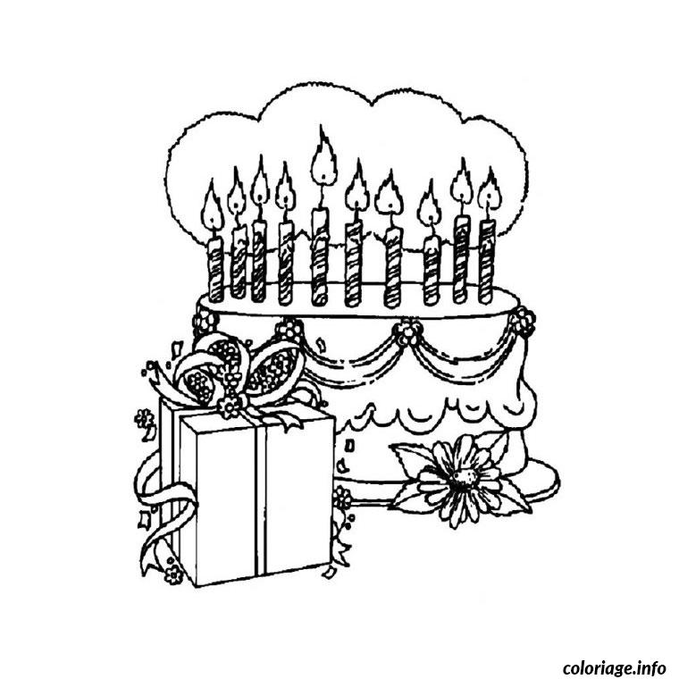 Dessin bon anniversaire papa Coloriage Gratuit à Imprimer