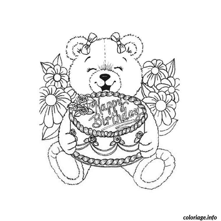 Coloriage Anniversaire 2 Ans Jecolorie Com