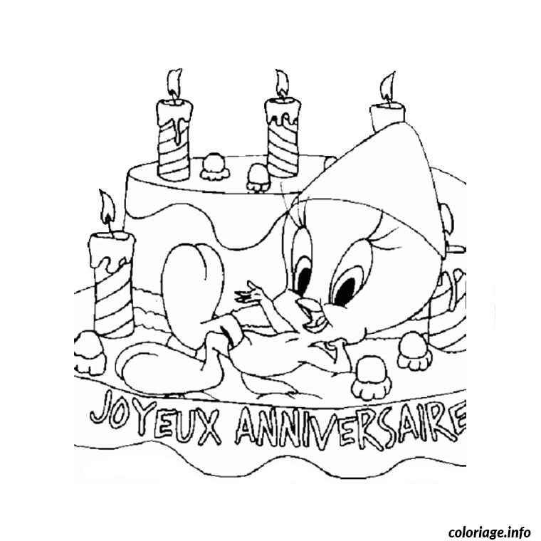 Dessin joyeux anniversaire maman Coloriage Gratuit à Imprimer