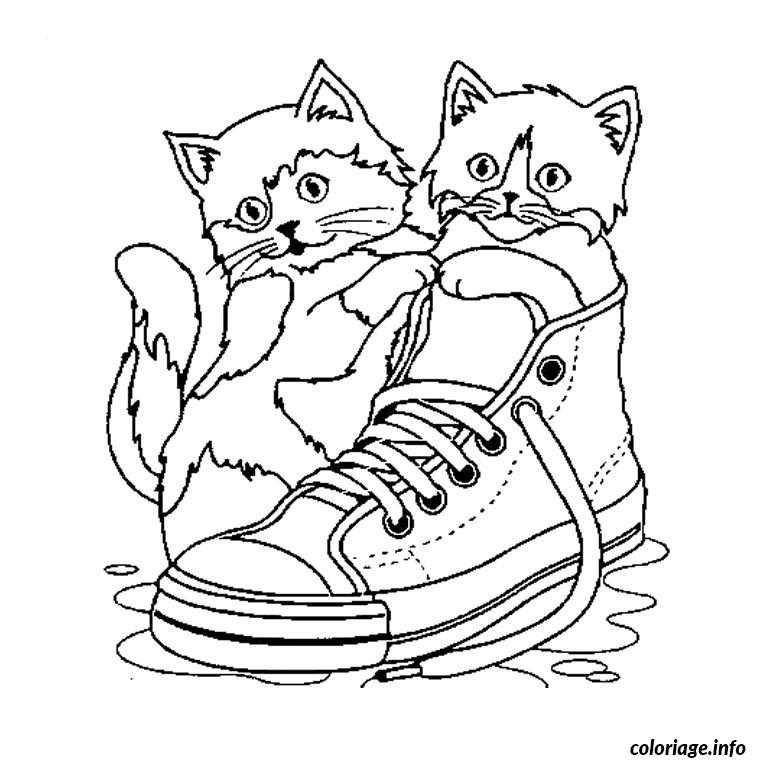 Coloriage Chaton Trop Mignon Dessin Chat A Imprimer