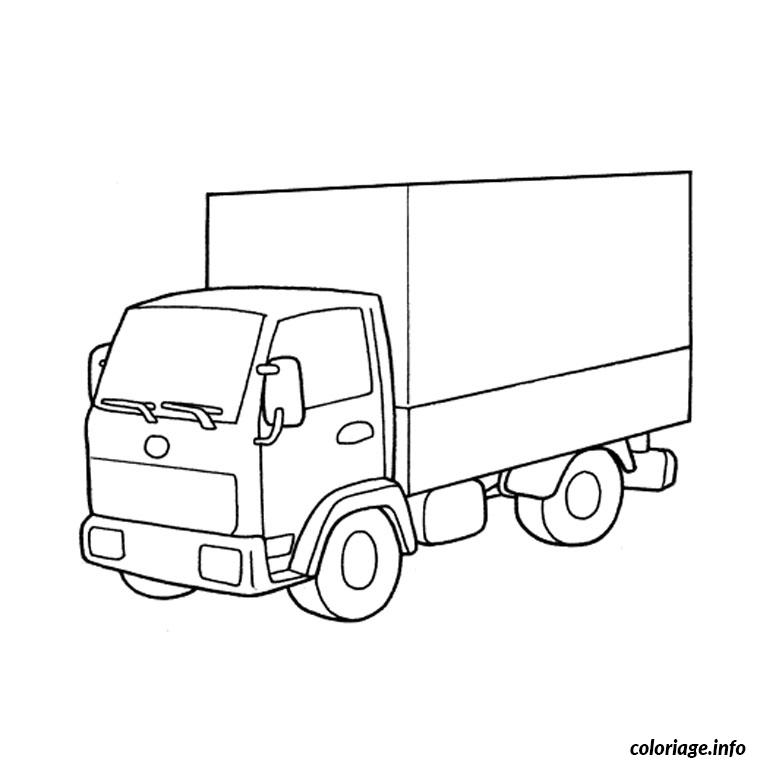 Coloriage Camion A Imprimer Gratuit