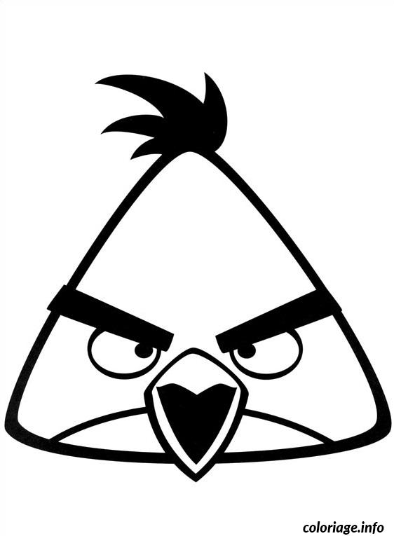 Dessin angry birds triangle attaque programme Coloriage Gratuit à Imprimer