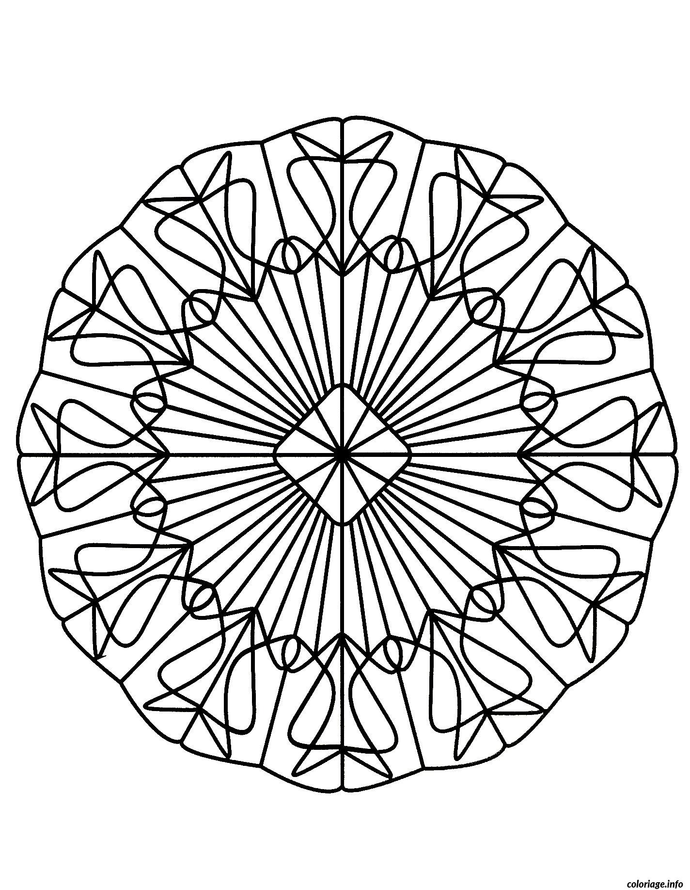 Coloriage A Imprimer De Mandala