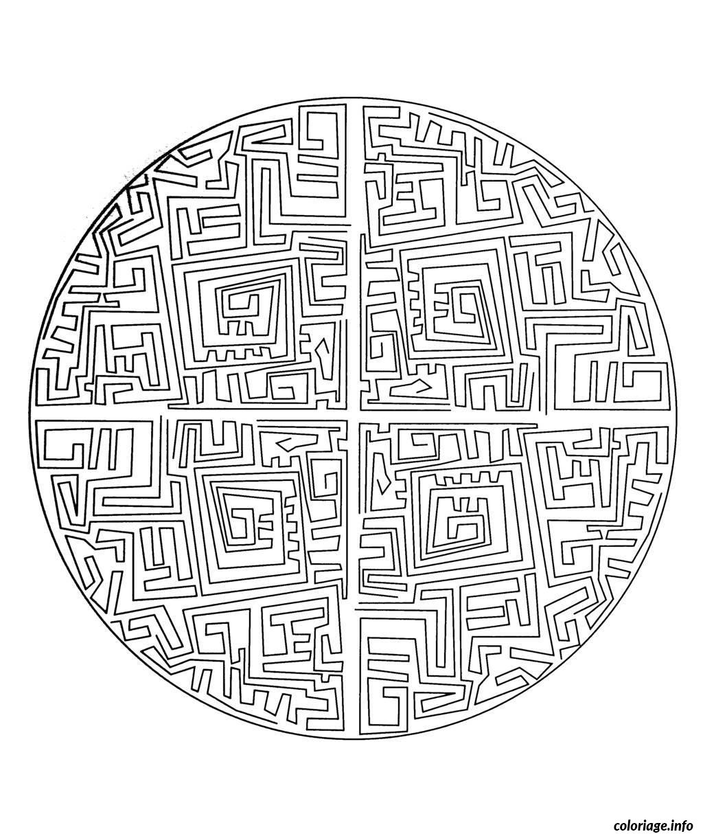 Labyrinthe à Imprimer Difficile Pdf Coloriage Free Mandala To Color Maze Dessin Mandala à imprimer