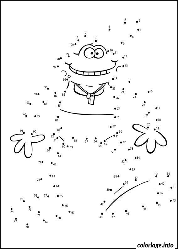 Coloriage Point A Relier Maternelle Facile Grenouille Dessin Points A 