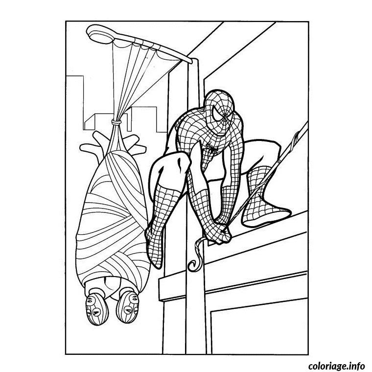 Dessin spiderman 27 Coloriage Gratuit à Imprimer