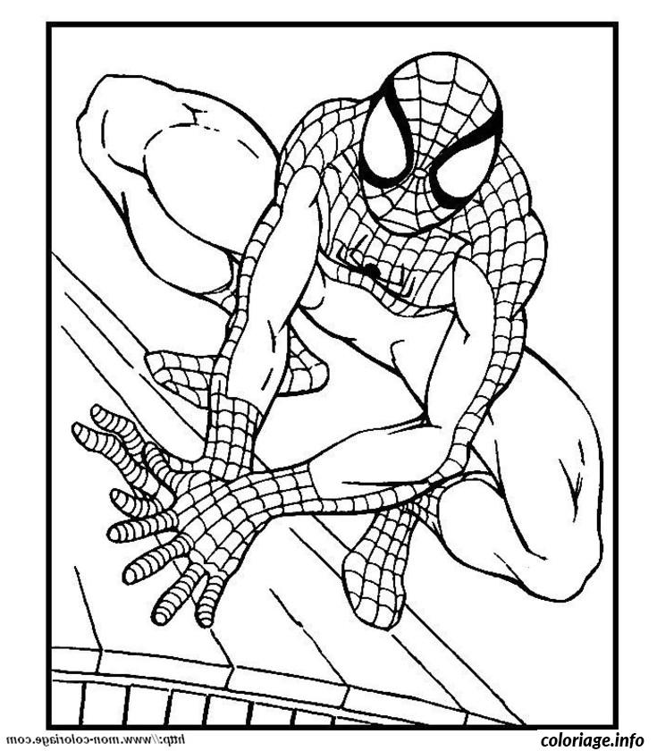 Coloriage Spiderman 18 Dessin à Imprimer