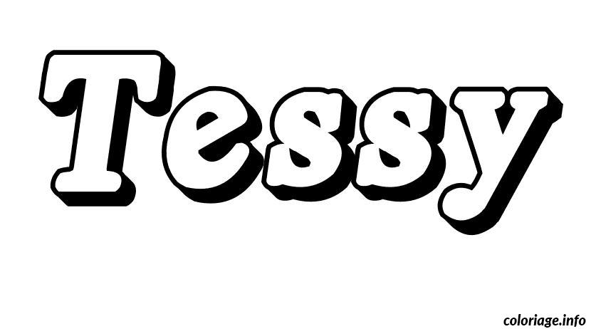 Dessin Tessy Coloriage Gratuit à Imprimer