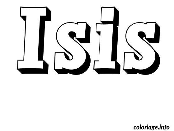 Dessin Isis Coloriage Gratuit à Imprimer