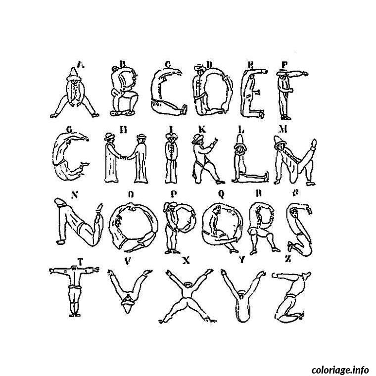 Dessin alphabet complet Coloriage Gratuit à Imprimer