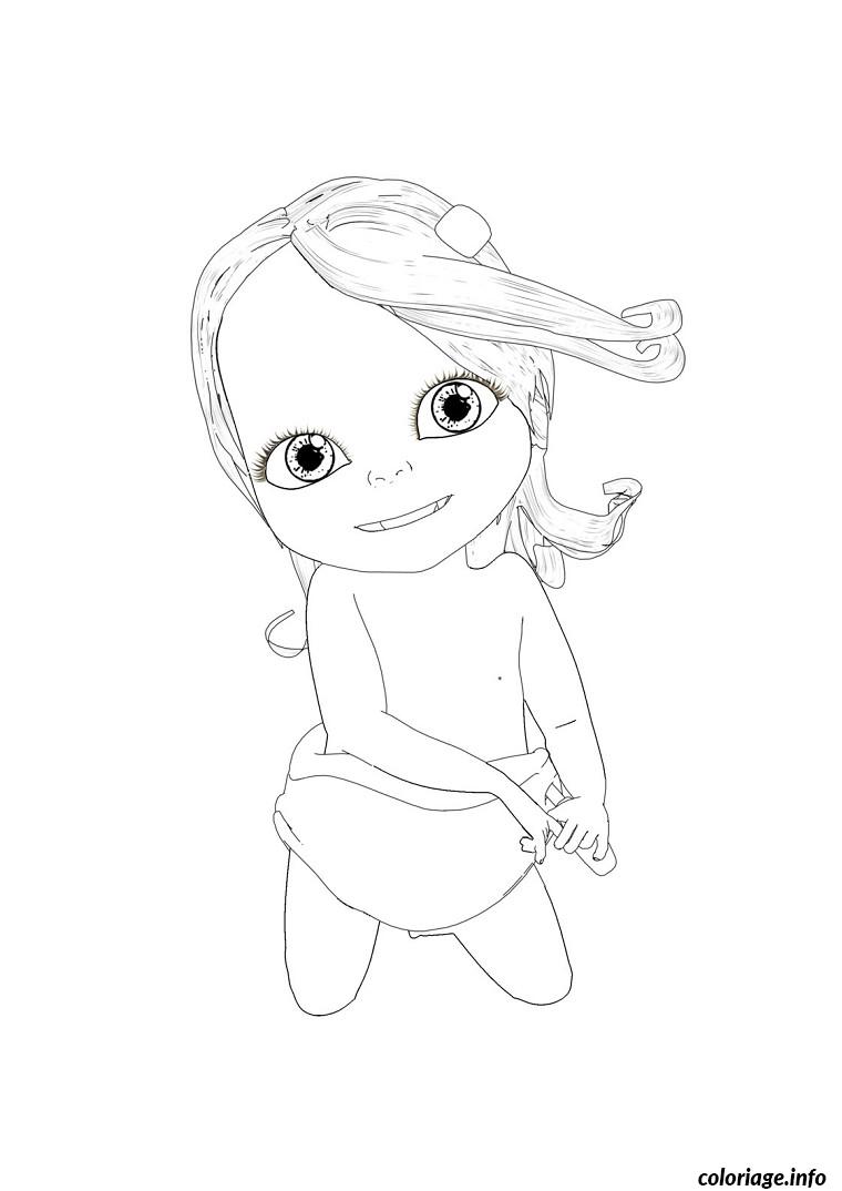 Coloriage Bebe Lily Jecolorie Com