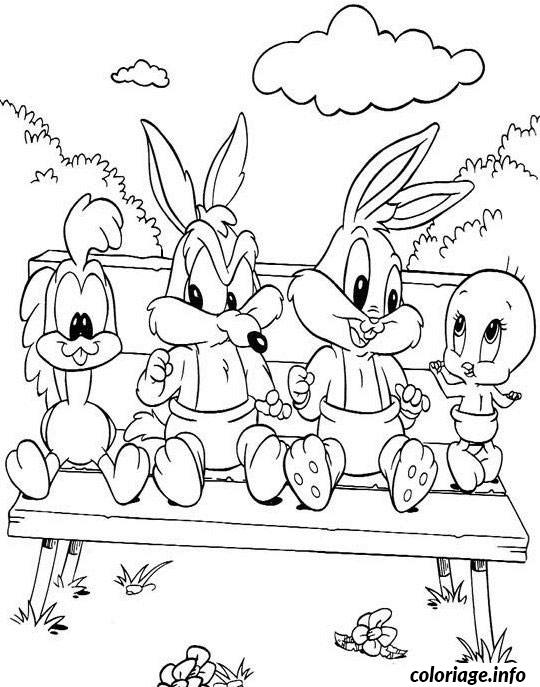 Dessin bebe looney tunes Coloriage Gratuit à Imprimer