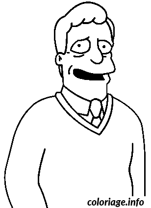 Dessin dessin simpson Troy McClure Coloriage Gratuit à Imprimer