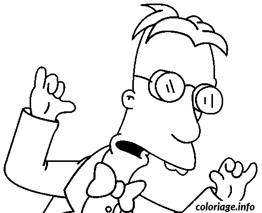 Dessin dessin simpson John Frink Coloriage Gratuit à Imprimer