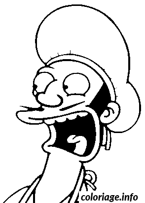 Dessin dessin simpson Apu a l hopital Coloriage Gratuit à Imprimer