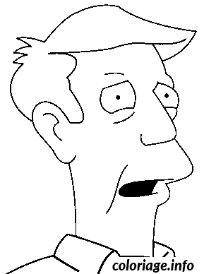 Dessin dessin simpson Skinner Coloriage Gratuit à Imprimer