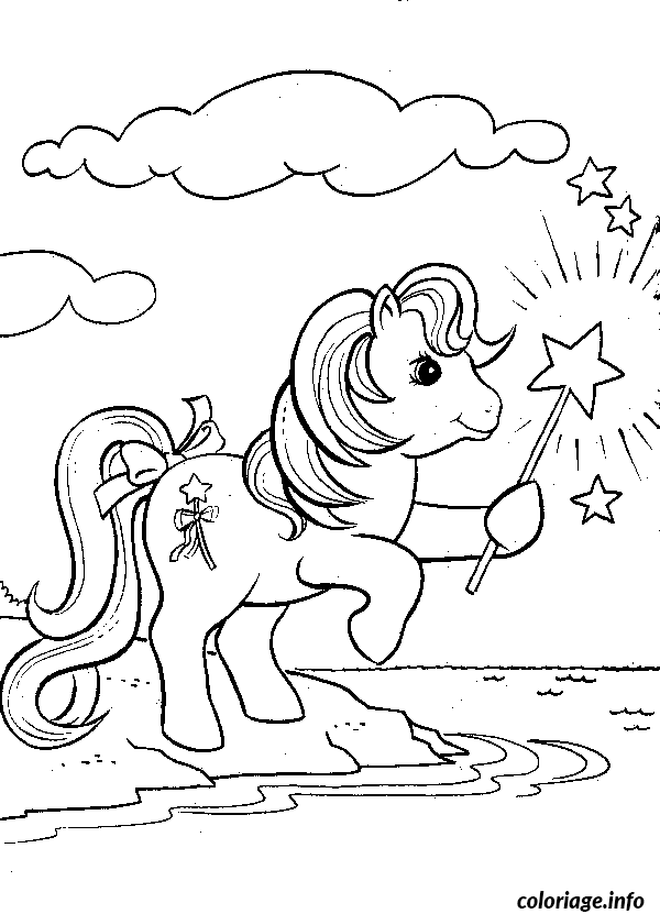 Dessin dessin animaux petit poney Coloriage Gratuit à Imprimer