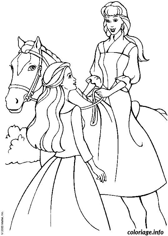 barbie à cheval