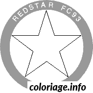 Dessin foot logo Red Star FC93 Coloriage Gratuit à Imprimer