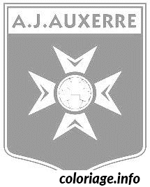 Dessin foot logo Auxerre Coloriage Gratuit à Imprimer