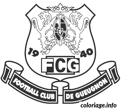 Dessin foot logo Football Club de Gueugnon Coloriage Gratuit à Imprimer