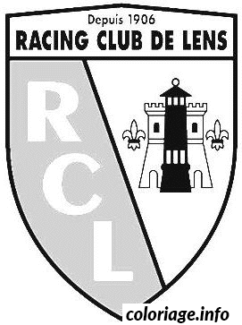 Dessin foot logo Lens RCL Coloriage Gratuit à Imprimer