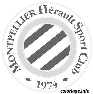 Dessin foot logo Montpellier Coloriage Gratuit à Imprimer