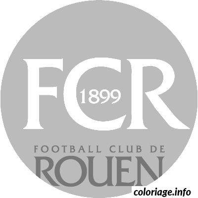 Dessin foot logo Football Club de Rouen Coloriage Gratuit à Imprimer