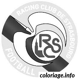 Dessin foot logo Strasbourg Coloriage Gratuit à Imprimer