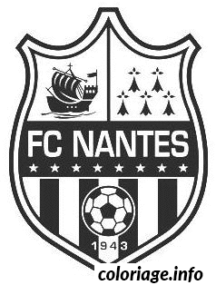 Dessin foot logo Nantes Coloriage Gratuit à Imprimer