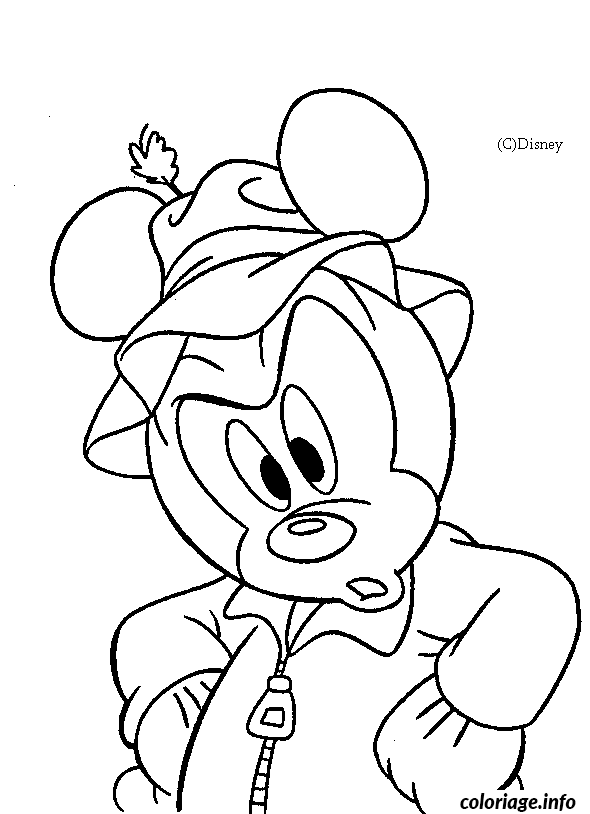 Dessin dessin de Mickey a colorier Coloriage Gratuit à Imprimer