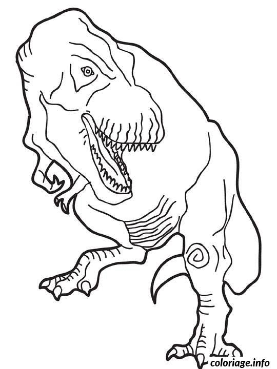 Dessin dinosaure rex Coloriage Gratuit à Imprimer