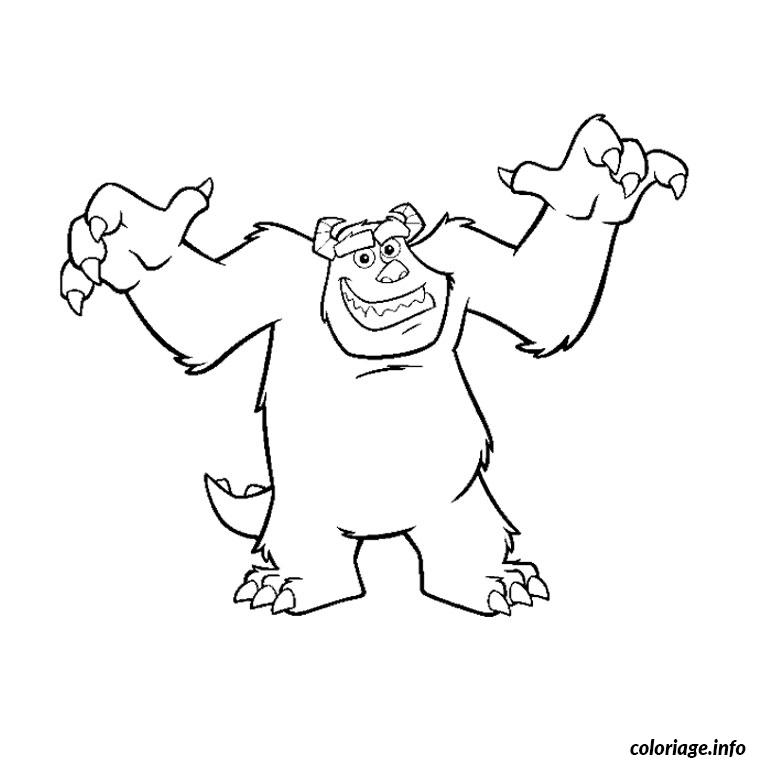 Dessin monstre Coloriage Gratuit à Imprimer