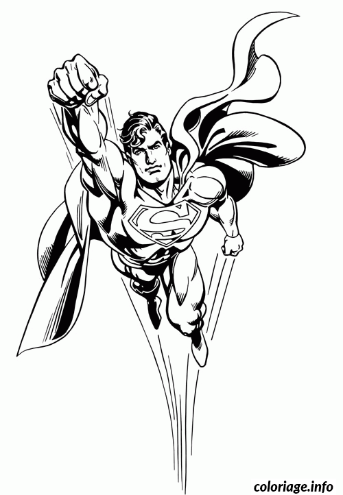 Coloriage Superman dessin