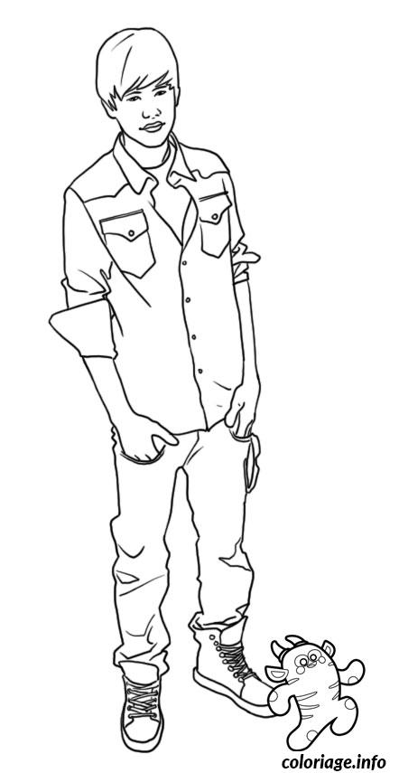 Coloriage Justin bieber et jasmine villegas - Jasmine à imprimer