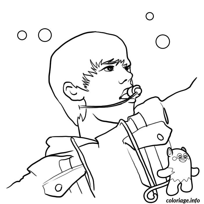 Coloriage Justin bieber baby - Célébrité à imprimer