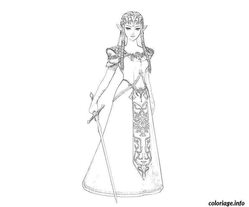 Dessin dessin zelda 72 Coloriage Gratuit à Imprimer