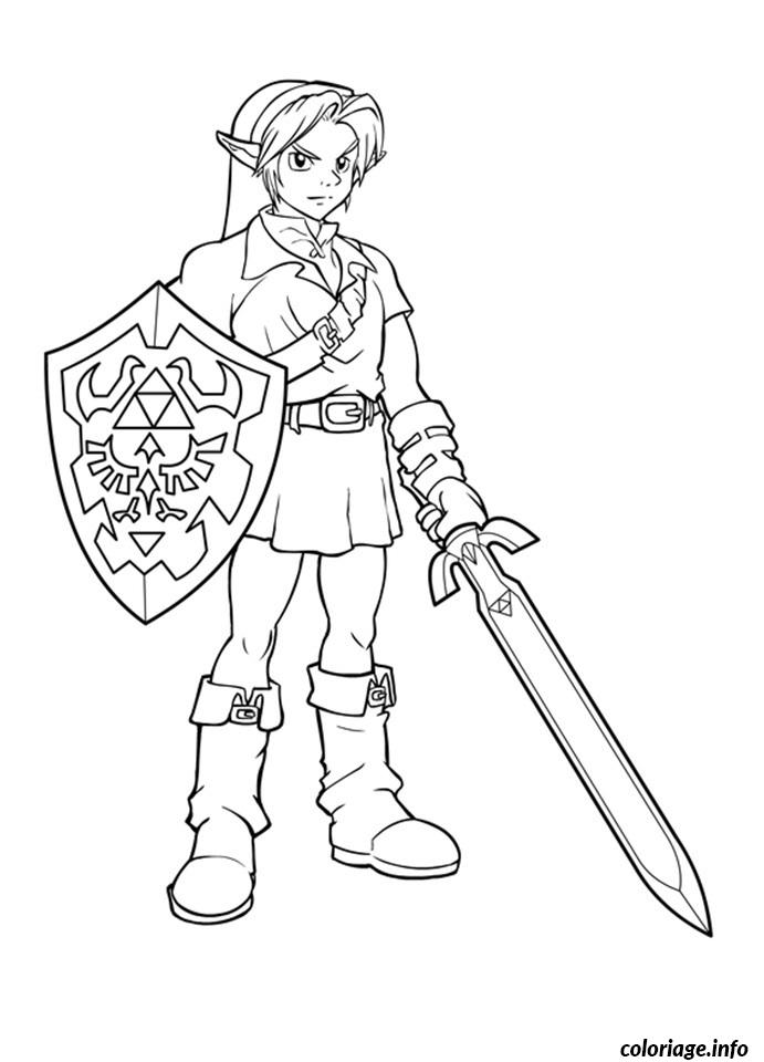 Dessin dessin zelda 1 Coloriage Gratuit à Imprimer