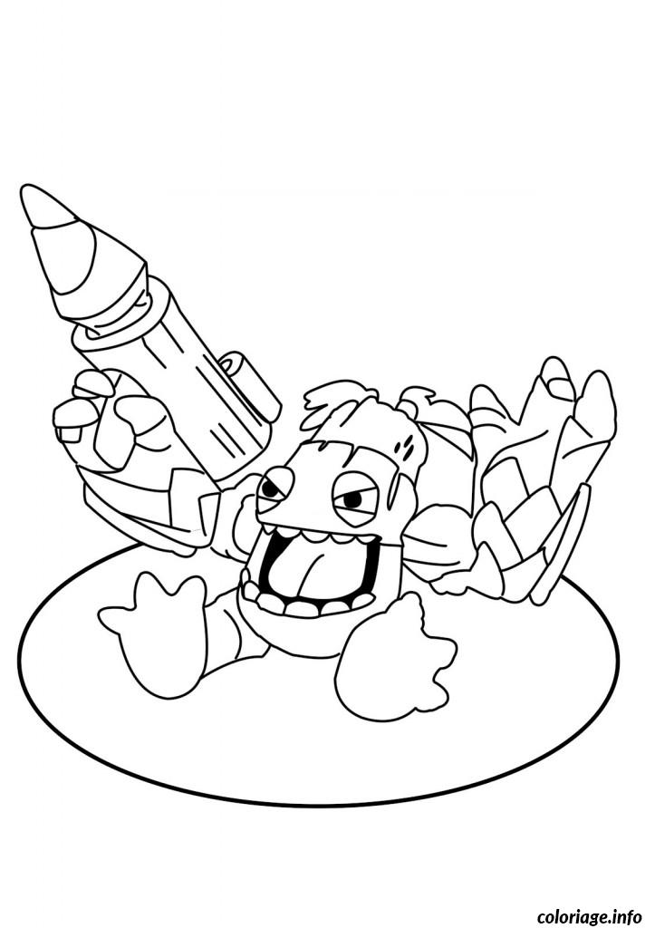 Dessin dessin skylanders 7 Coloriage Gratuit à Imprimer