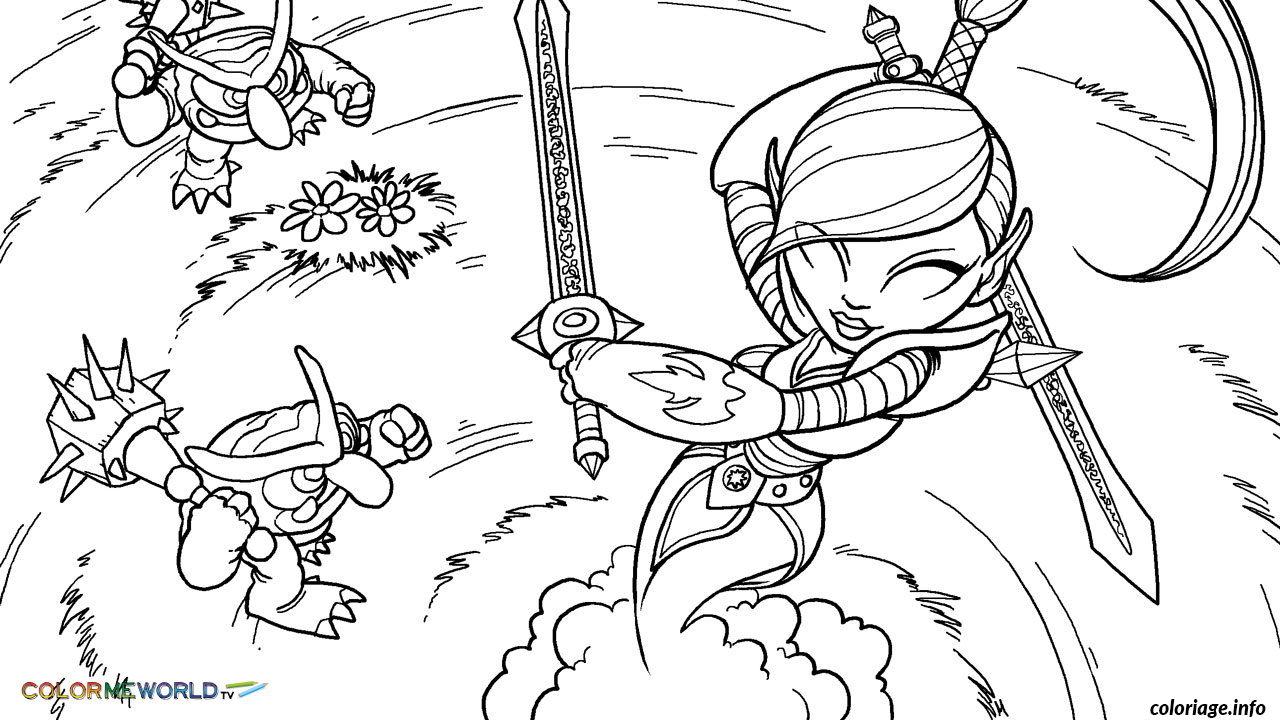 Dessin dessin skylanders 25 Coloriage Gratuit à Imprimer