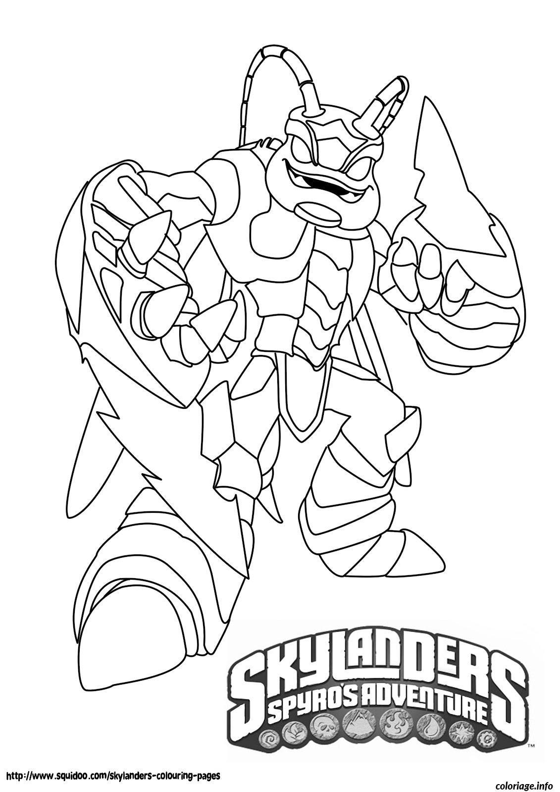 Dessin dessin skylanders 2 Coloriage Gratuit à Imprimer