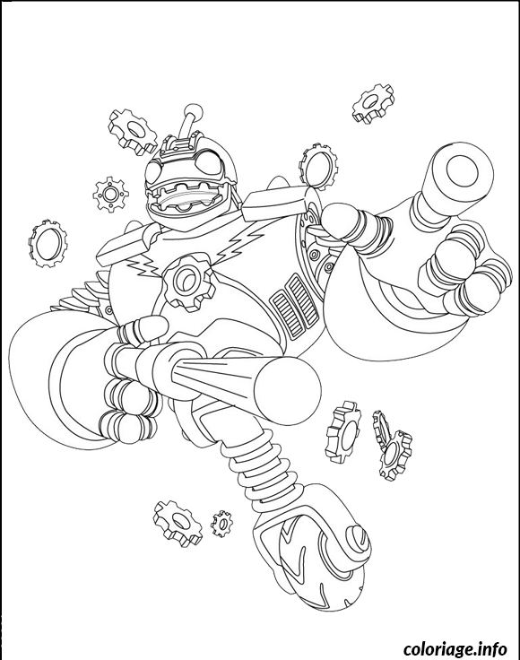 Dessin dessin skylanders 64 Coloriage Gratuit à Imprimer