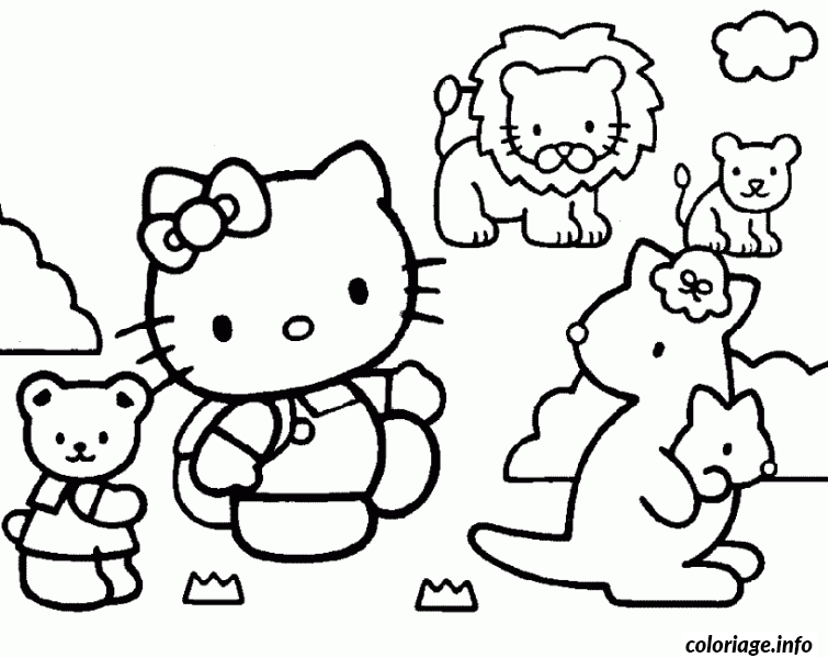 Coloriage Dessin Hello Kitty 186 dessin