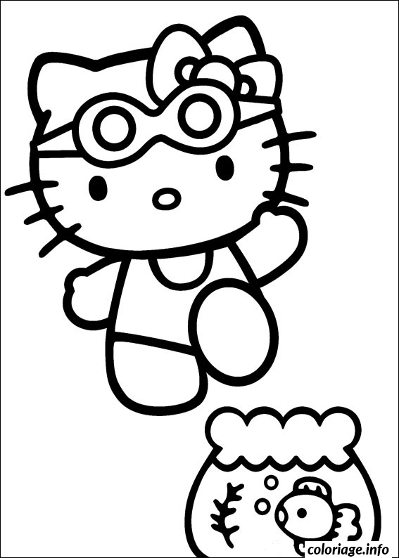Dessin dessin hello kitty 244 Coloriage Gratuit à Imprimer