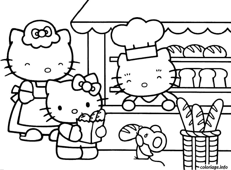 Dessin dessin hello kitty 7 Coloriage Gratuit à Imprimer