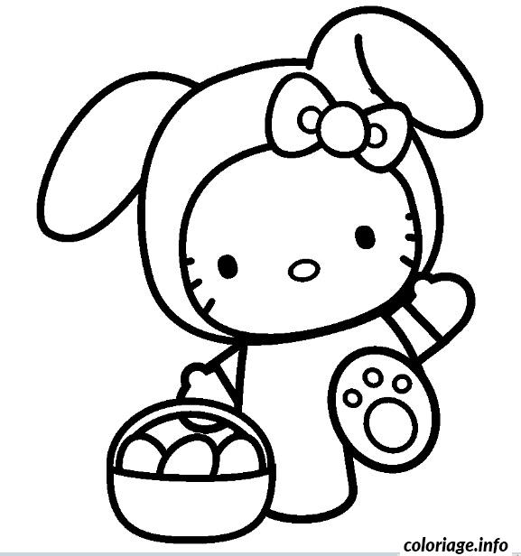 Hello Kitty Princesse Coloriage