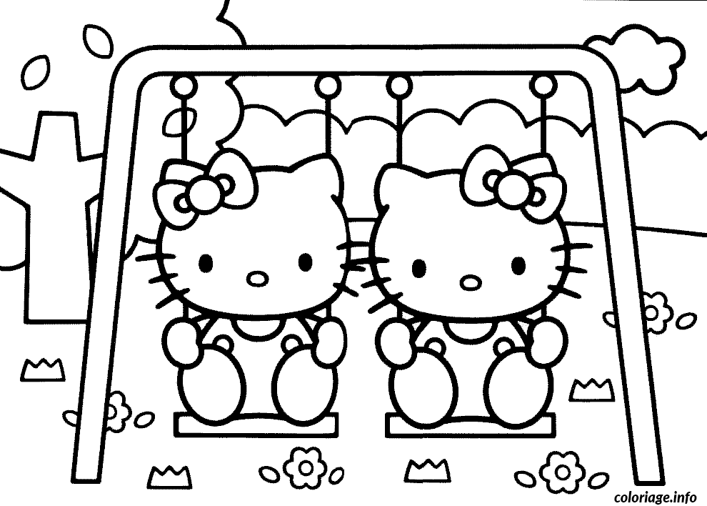Dessin dessin hello kitty 9 Coloriage Gratuit à Imprimer