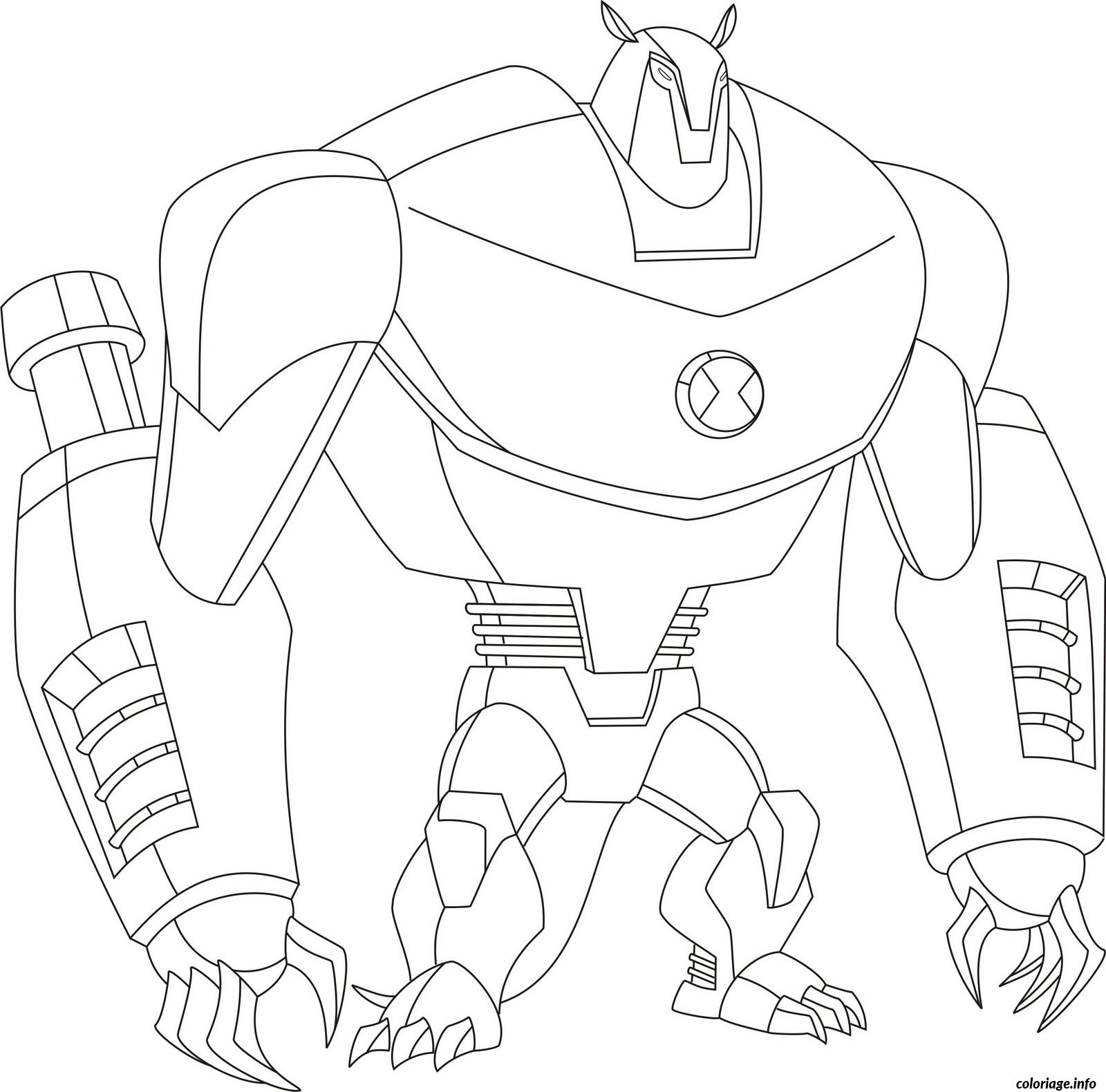 Dessin dessin ben 10 73 Coloriage Gratuit à Imprimer