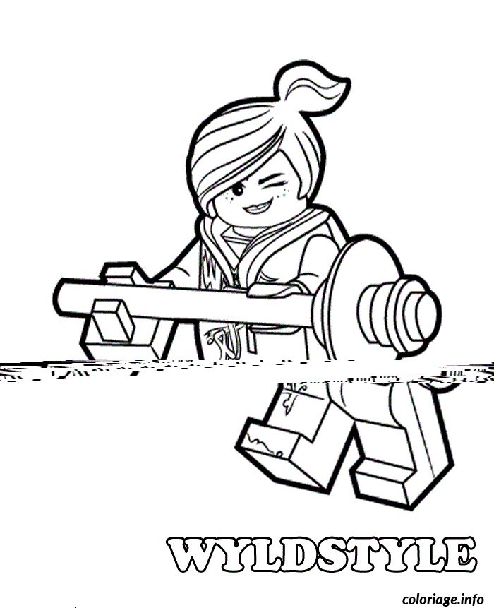 Dessin wyldstyle lego girl Coloriage Gratuit à Imprimer