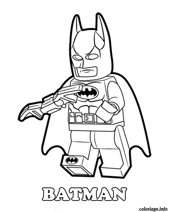 Coloriage Batman Angry Lego Dessin à Imprimer